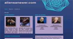 Desktop Screenshot of aliensanswer.com